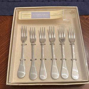 Cambridge 6 pcs cocktail fork set nwb